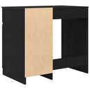 skrivebord 86x49x76 cm konstrueret træ sort-eg