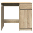 skrivebord 86x49x76 cm konstrueret træ sonoma-eg