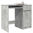 skrivebord 86x49x76 cm konstrueret træ betongrå