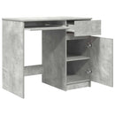 skrivebord 86x49x76 cm konstrueret træ betongrå