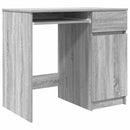 skrivebord 86x49x76 cm konstrueret træ grå sonoma-eg