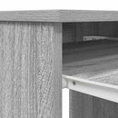skrivebord 86x49x76 cm konstrueret træ grå sonoma-eg