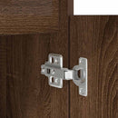 skrivebord 86x49x76 cm konstrueret træ brun egetræsfarve