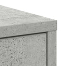 skænk med skuffer og låger 70,5x34x74,5 cm betongrå
