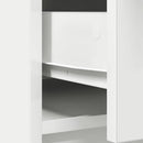 skænk med skuffer og låger 73x31x90 cm hvid