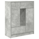 skænk med skuffer og låger 73x31x90 cm betongrå