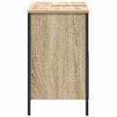 håndvaskskab til badeværelse 60x34,5x60 cm sonoma-eg