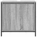håndvaskskab til badeværelse 60x34,5x60 cm grå sonoma-eg
