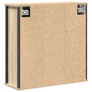 vægskab til badeværelse med spejl 50x21x60 cm sonoma-eg