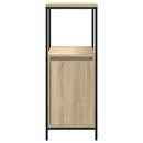 badeværelsesskab med hylder 36x35x95 cm sonoma-eg