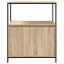 badeværelsesskab med hylder 76,5x35x95 cm sonoma-eg