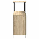 badeværelsesskab med hylder 76,5x35x95 cm sonoma-eg