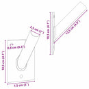 Flag Pol Holde Sølv 10,5 x 7,5 x 2,5 cm Stål