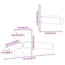Flag Pol Holde Sort 11,5 x 7,5 x 0,2 cm Stål