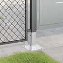 stolpefødder firkantet 4 stk. 46x46 mm galvaniseret stål