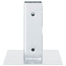 stolpefødder firkantet 4 stk. 46x46 mm galvaniseret stål