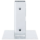 stolpefødder firkantet 12 stk. 46x46 mm galvaniseret stål