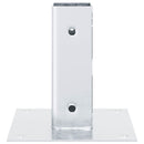 stolpefødder firkantet 4 stk. 51x51 mm galvaniseret stål