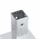 stolpefødder firkantet 4 stk. 51x51 mm galvaniseret stål