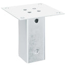 stolpefødder firkantet 12 stk. 61x61 mm galvaniseret stål
