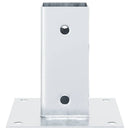 stolpefødder firkantet 12 stk. 61x61 mm galvaniseret stål