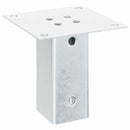 stolpefødder firkantet 4 stk. 71x71 mm galvaniseret stål