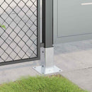 stolpefødder firkantet 12 stk. 71x71 mm galvaniseret stål