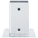 stolpefødder firkantet 4 stk. 81x81 mm galvaniseret stål
