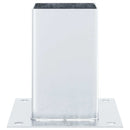 stolpefødder firkantet 4 stk. 81x81 mm galvaniseret stål