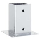 stolpefødder firkantet 12 stk. 81x81 mm galvaniseret stål