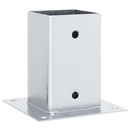 stolpefødder firkantet 4 stk. 91x91 mm galvaniseret stål