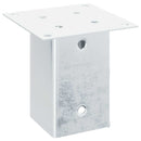 stolpefødder firkantet 4 stk. 91x91 mm galvaniseret stål