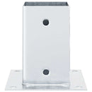stolpefødder firkantet 12 stk. 91x91 mm galvaniseret stål