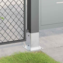 stolpefødder firkantet 12 stk. 91x91 mm galvaniseret stål