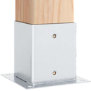 stolpefødder firkantet 4 stk. 101x101 mm galvaniseret stål