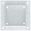 stolpefødder firkantet 4 stk. 101x101 mm galvaniseret stål