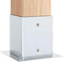 stolpefødder firkantet 12 stk. 101x101 mm galvaniseret stål