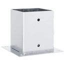 stolpefødder firkantet 4 stk. 121x121 mm galvaniseret stål