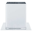 stolpefødder firkantet 4 stk. 121x121 mm galvaniseret stål