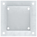 stolpefødder firkantet 4 stk. 121x121 mm galvaniseret stål