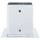 stolpefødder firkantet 12 stk. 121x121 mm galvaniseret stål
