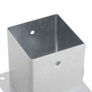 stolpefødder firkantet 12 stk. 121x121 mm galvaniseret stål