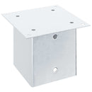 stolpefødder firkantet 4 stk. 141x141 mm galvaniseret stål