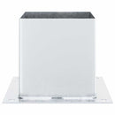 stolpefødder firkantet 4 stk. 141x141 mm galvaniseret stål