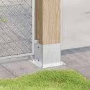 stolpefødder firkantet 12 stk. 141x141 mm galvaniseret stål