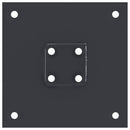 stolpefødder firkantet 12 stk. 46x46 mm pulverlakeret stål