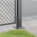 stolpefødder firkantet 12 stk. 61x61 mm pulverlakeret stål