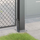 stolpefødder firkantet 12 stk. 81x81 mm pulverlakeret stål
