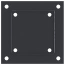 stolpefødder firkantet 4 stk. 121x121 mm pulverlakeret stål