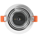 Spotlight 24 pcs Hvid 9 x 9 x 2 cm Aluminium